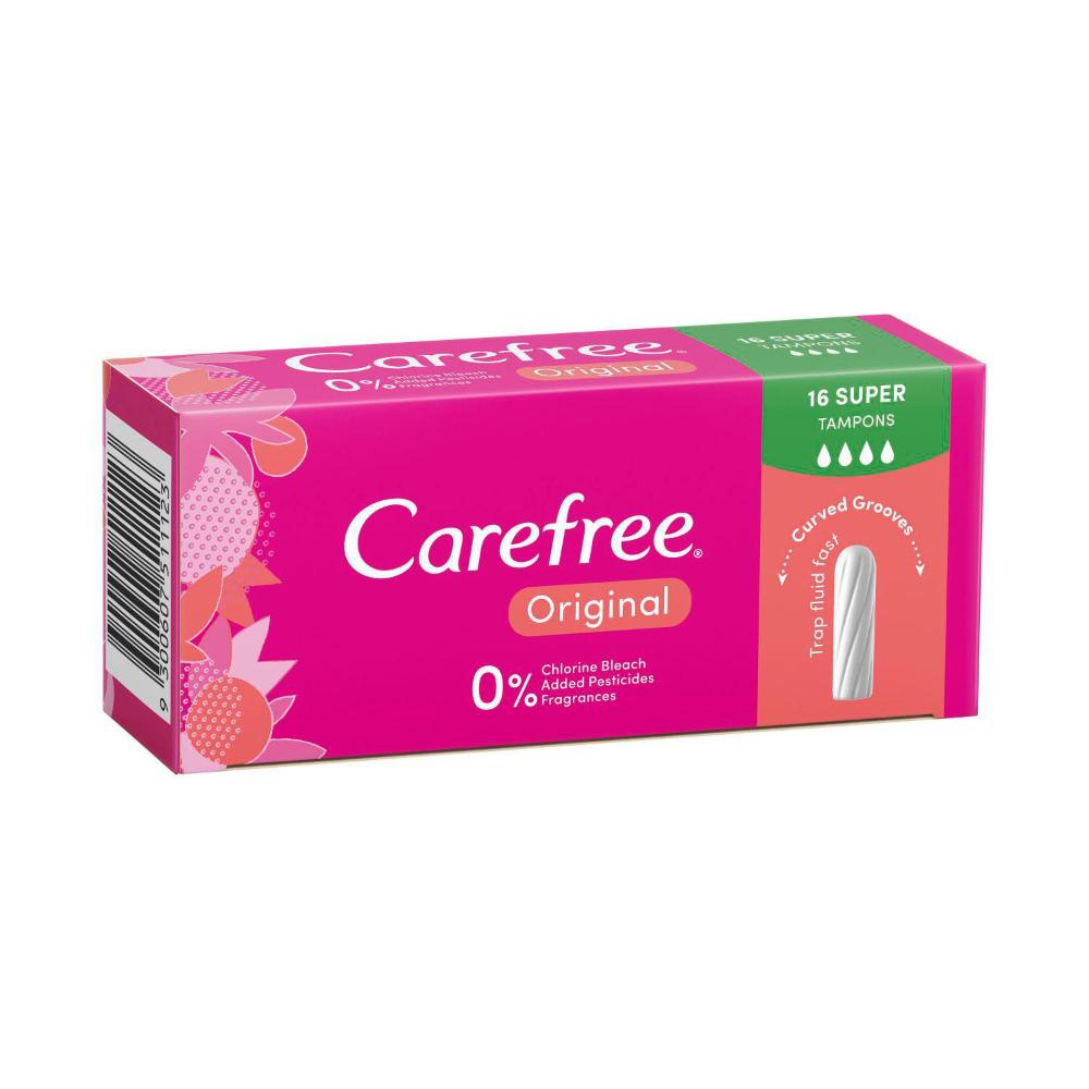 Buy Carefree Original Super Tampons 16 pack Coles