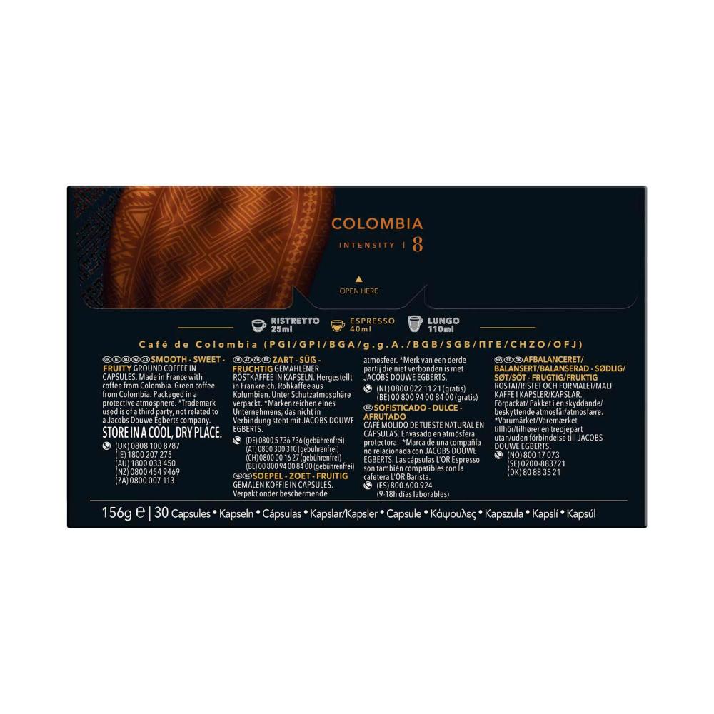 Buy L'Or Espresso Colombia Intensity Coffee Capsules 30 Pack Coles