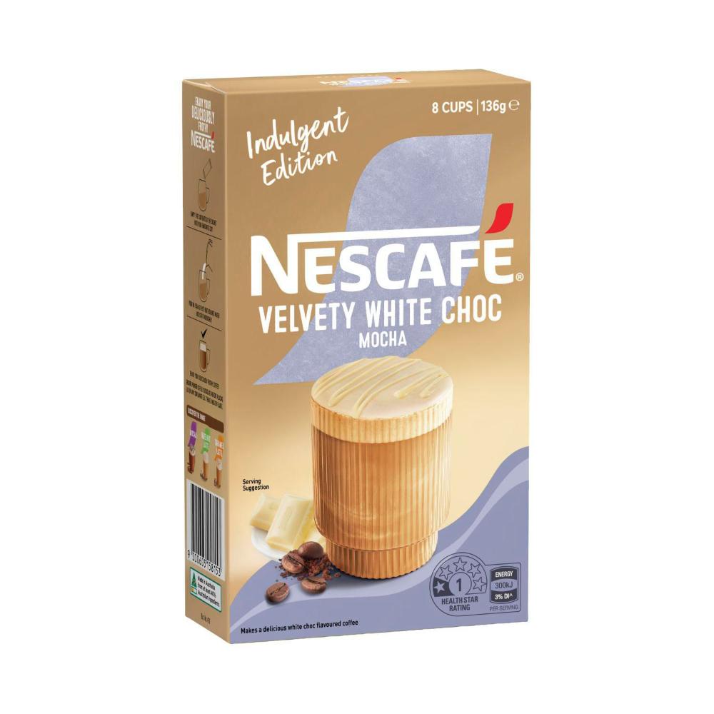 Buy Nescafe White Choc Mocha Coffee Sachets 8 Pack | Coles