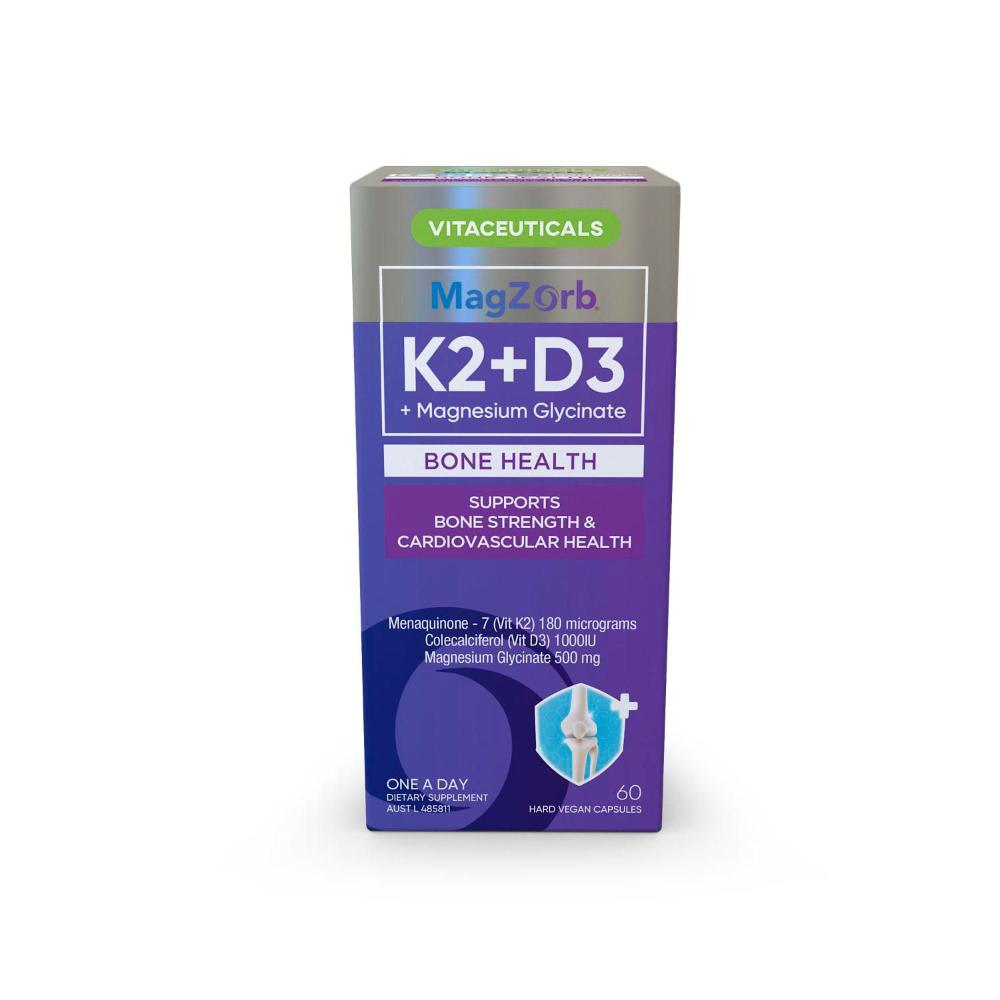 Buy Vitaceuticals Mag Zorb D3+k2 60 Pack | Coles