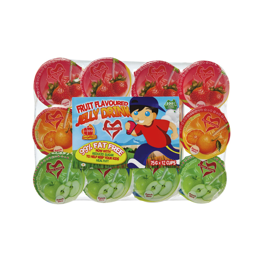 Buy Candy Lovers Fruit Flavour Jelly Drink 12x75g 900g Coles