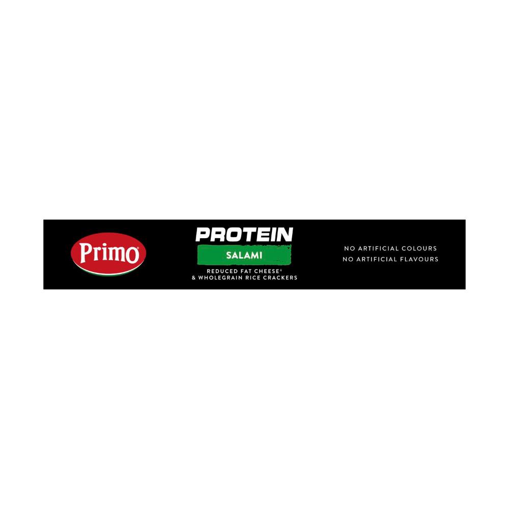 Primo Protein Stackers Salami Reduced Fat Cheese & Whole Grain Rice Crackers | 55g