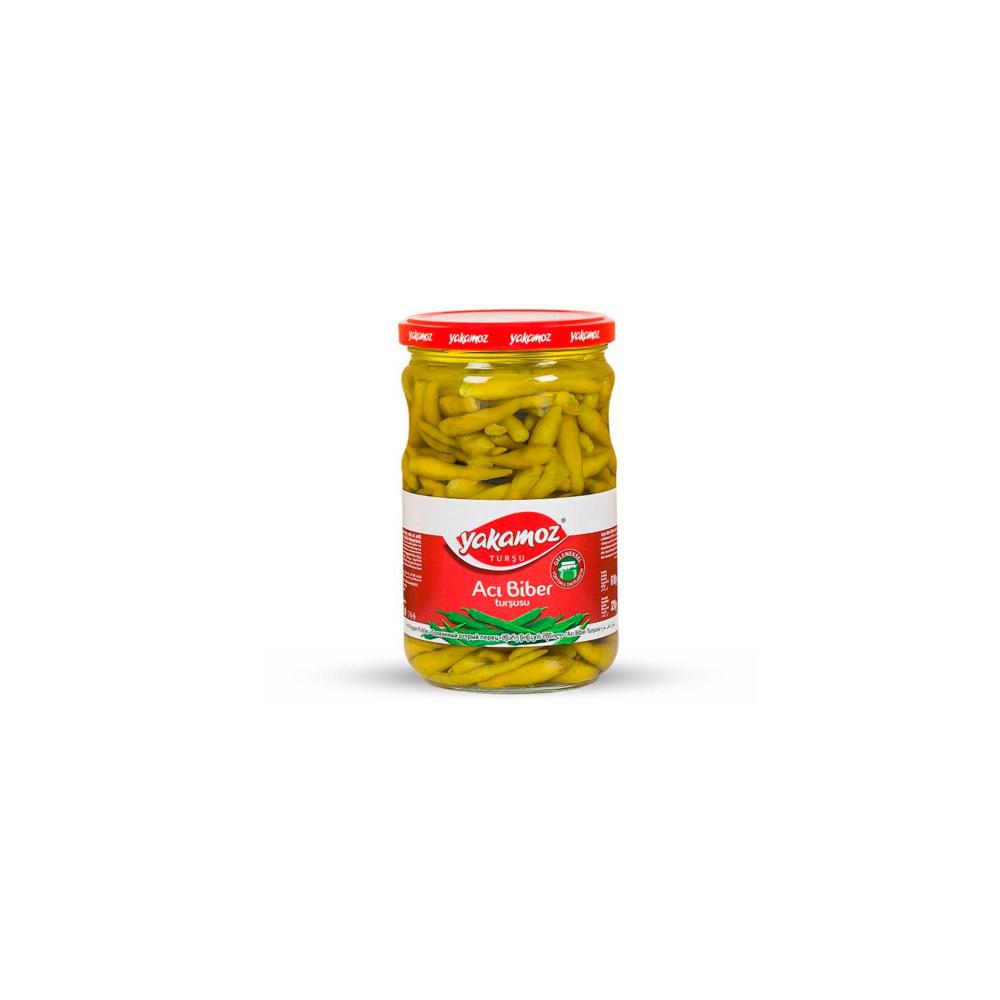 Yakamoz Hot Baby Pepper Pickle - Spicy Whole Pickled Peppers
