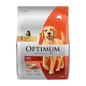 Optimum Adult With Beef Vegetables Rice Dry Dog Food Coles Online