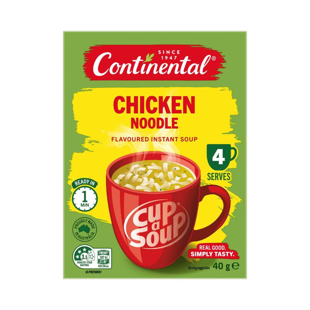 Buy Continental Cup A Soup Chicken Noodle Soup Serves 4 40g | Coles