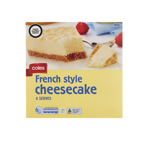 Coles Frozen French Style Cheesecake Coles Online Coles Frozen French Style Cheesecake Coles Online