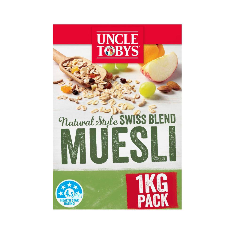 Buy Uncle Tobys Natural Style Muesli 1kg Coles