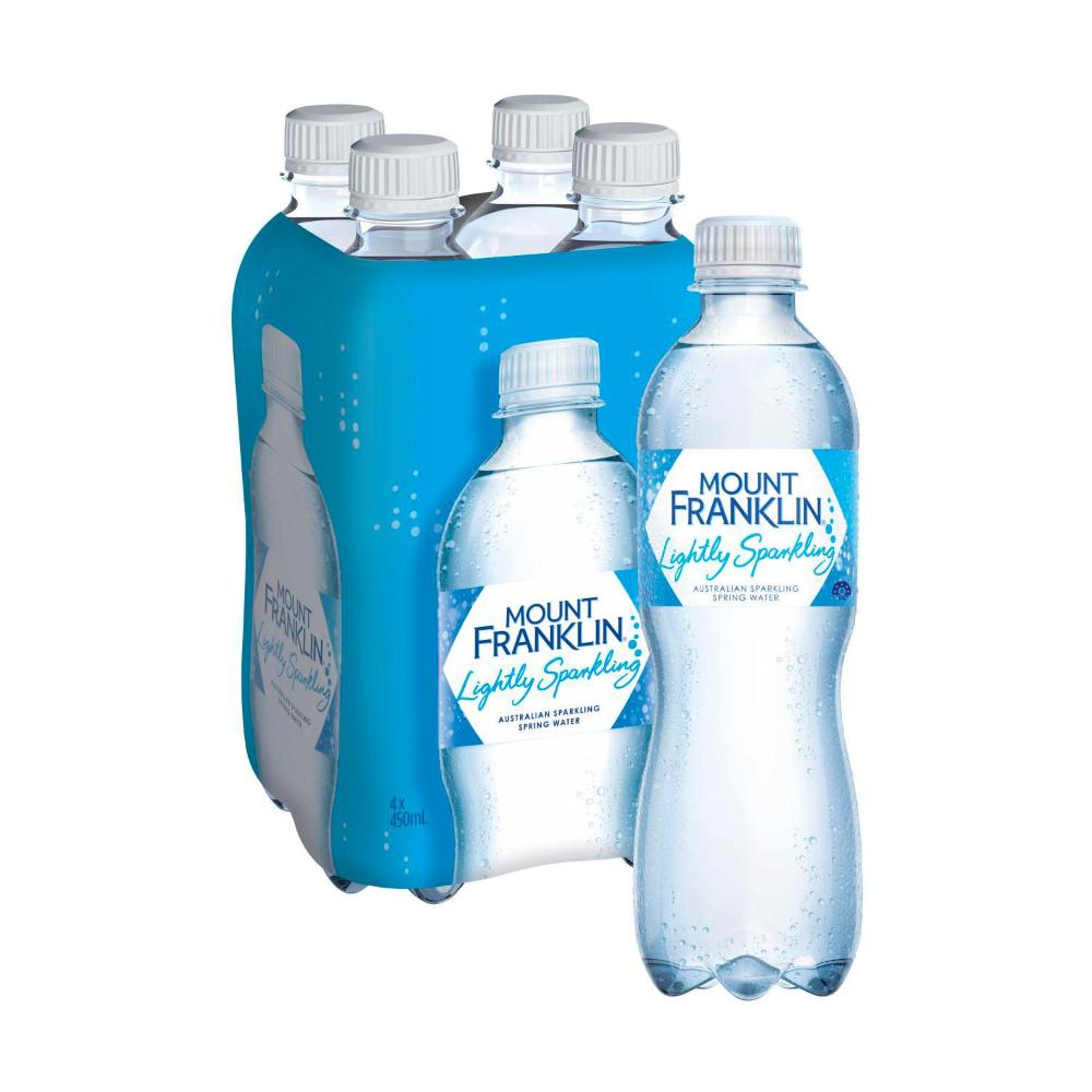 Buy Mount Franklin Lightly Sparkling Water Natural Multipack Bottles 4