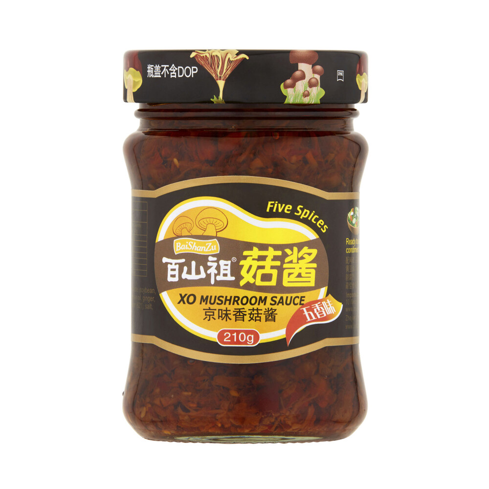 Buy Baishanzu XO Five Spices Mushroom Sauce 210g Coles