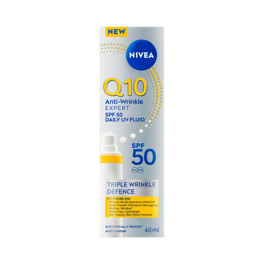 Nivea Q10 Anti Wrinkle Expert Daily Uv Fluid SPF 50 | 40mL