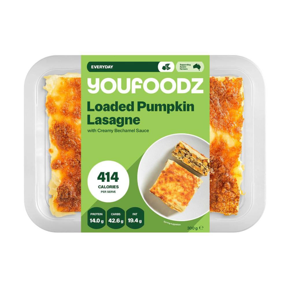 Youfoodz Loaded Pumpkin Lasagne with Creamy Bechamel Sauce