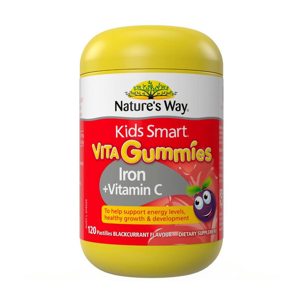 Nature's Way Kids Smart Vita Gummies Iron + Vitamin C | 120 Pack
