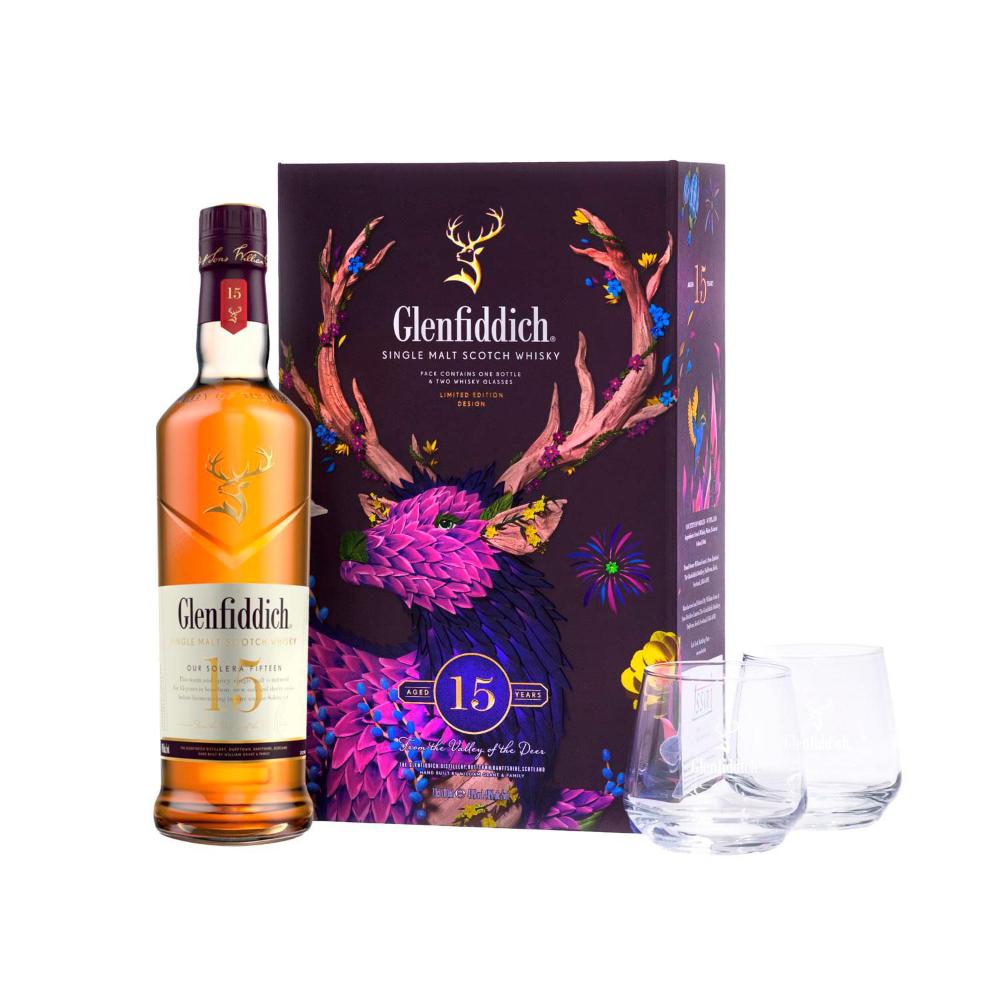 Buy Glenfiddich 15yo Scotch Whisky Gift Pack 1 Each | Coles