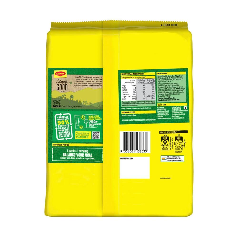 Maggi 2 Minute Instant Noodles Chicken Flavour 12 Pack | 864g