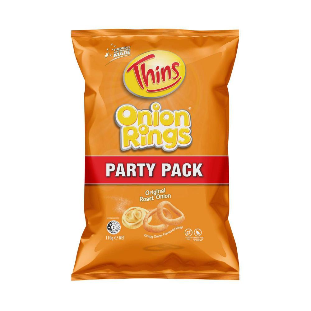 Buy Thins Onion Rings Party Pack Original 110g | Coles