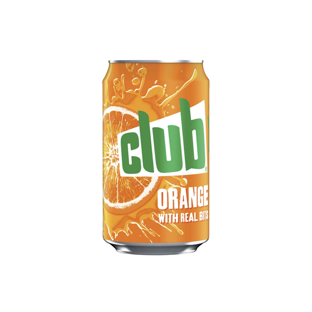 Buy Club Orange Soft Drink Can 330mL Coles