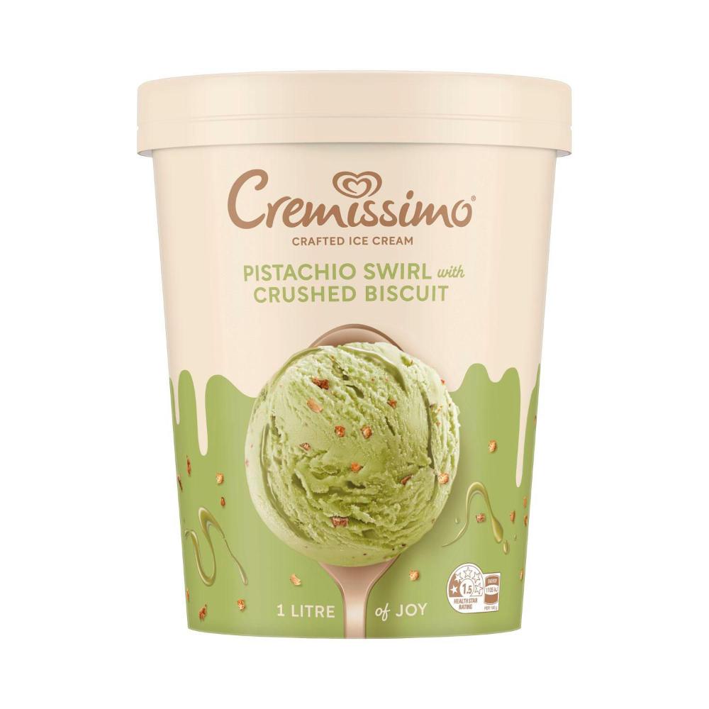 Buy Streets Cremissimo Pistachio Swirl With Crushed Biscuit Ice Cream ...