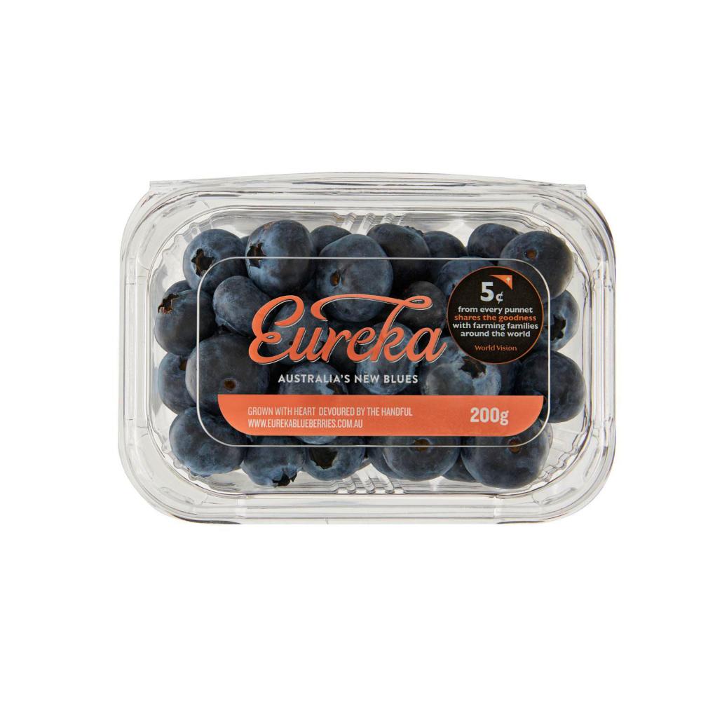Buy Fresh Eureka Premium Blueberries 200g Coles
