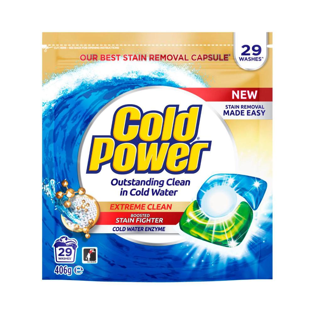 Buy Cold Power Extreme Clean Laundry Capsules 29 Pack | Coles