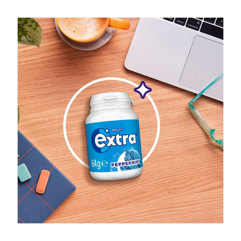 Extra Peppermint Sugar Free Chewing Gum Bottle | 64g
