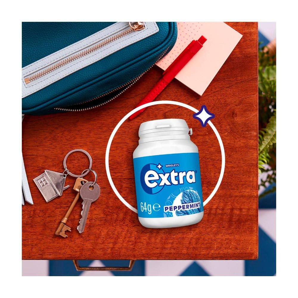 Extra Peppermint Sugar Free Chewing Gum Bottle | 64g