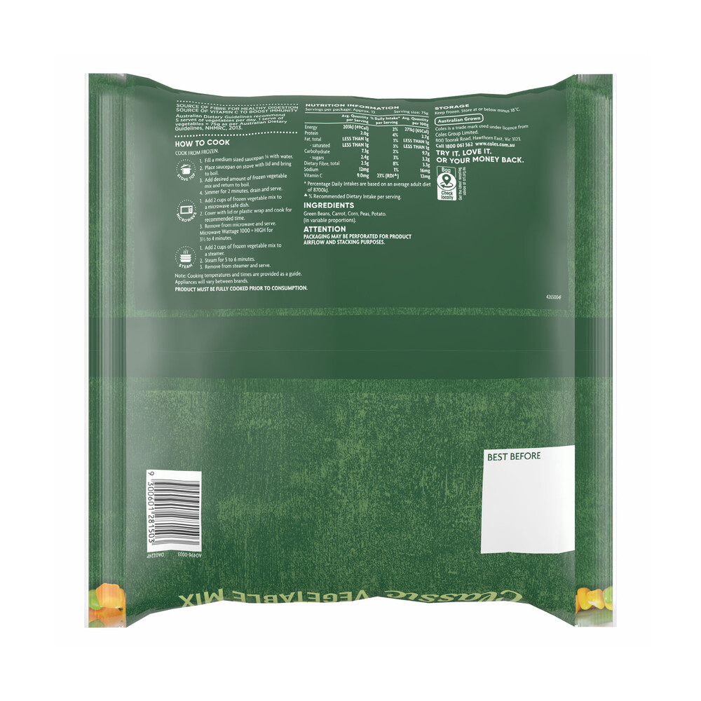 Coles Australian Vegetable Mix | 1kg