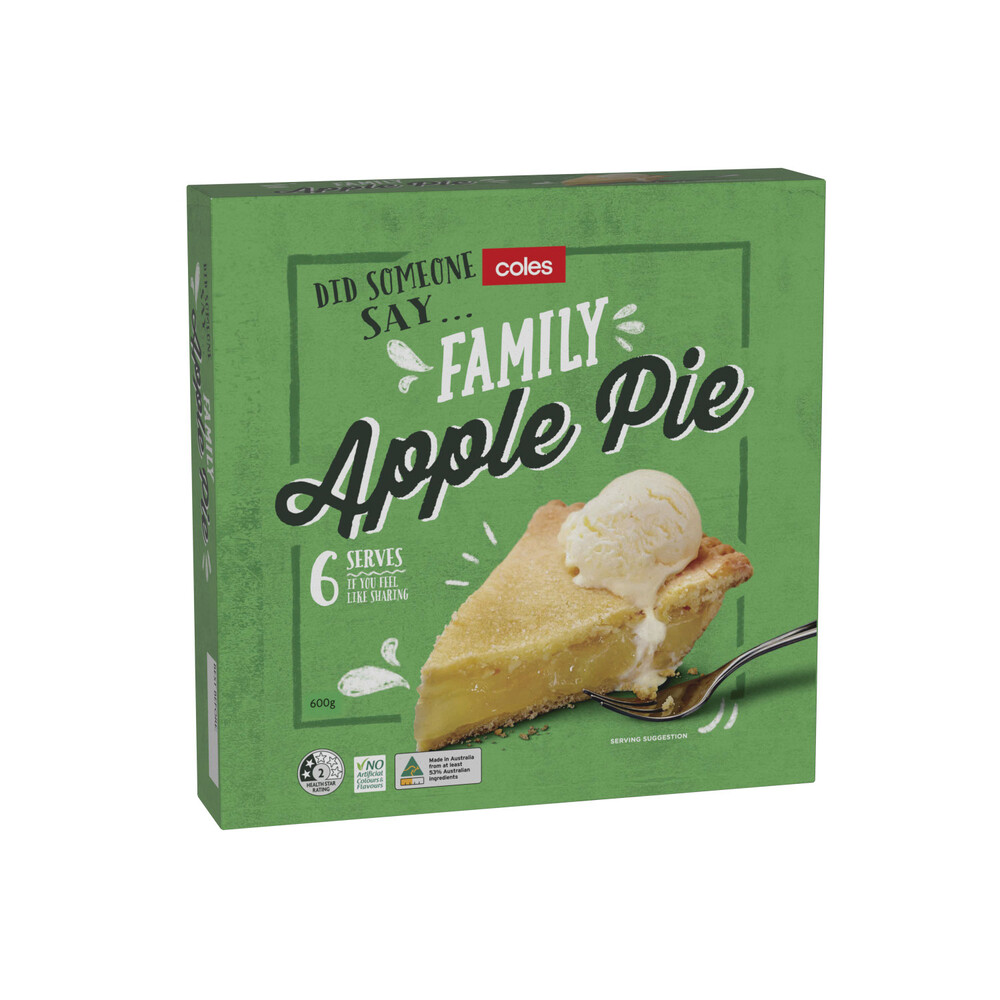 Buy Coles Pie Fruit Apple 600g Coles