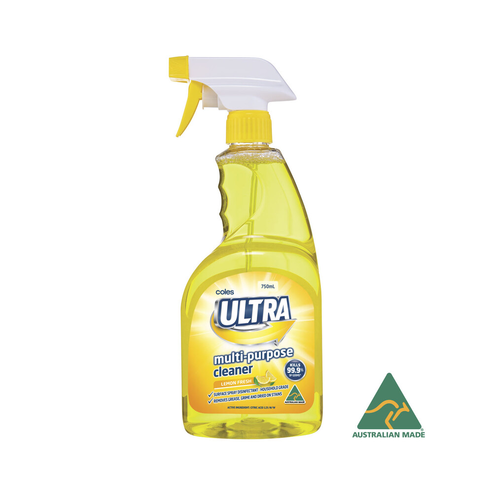 Buy Coles Ultra Multipurpose Cleaner Lemon 750mL Coles