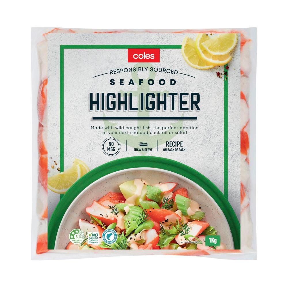 Buy Coles Frozen Seafood Highlighter 1kg Coles