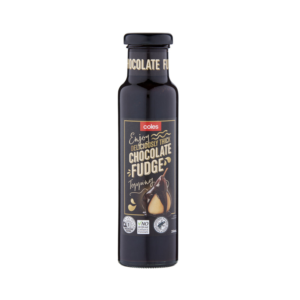 Buy Coles Chocolate Fudge Topping 250mL Coles