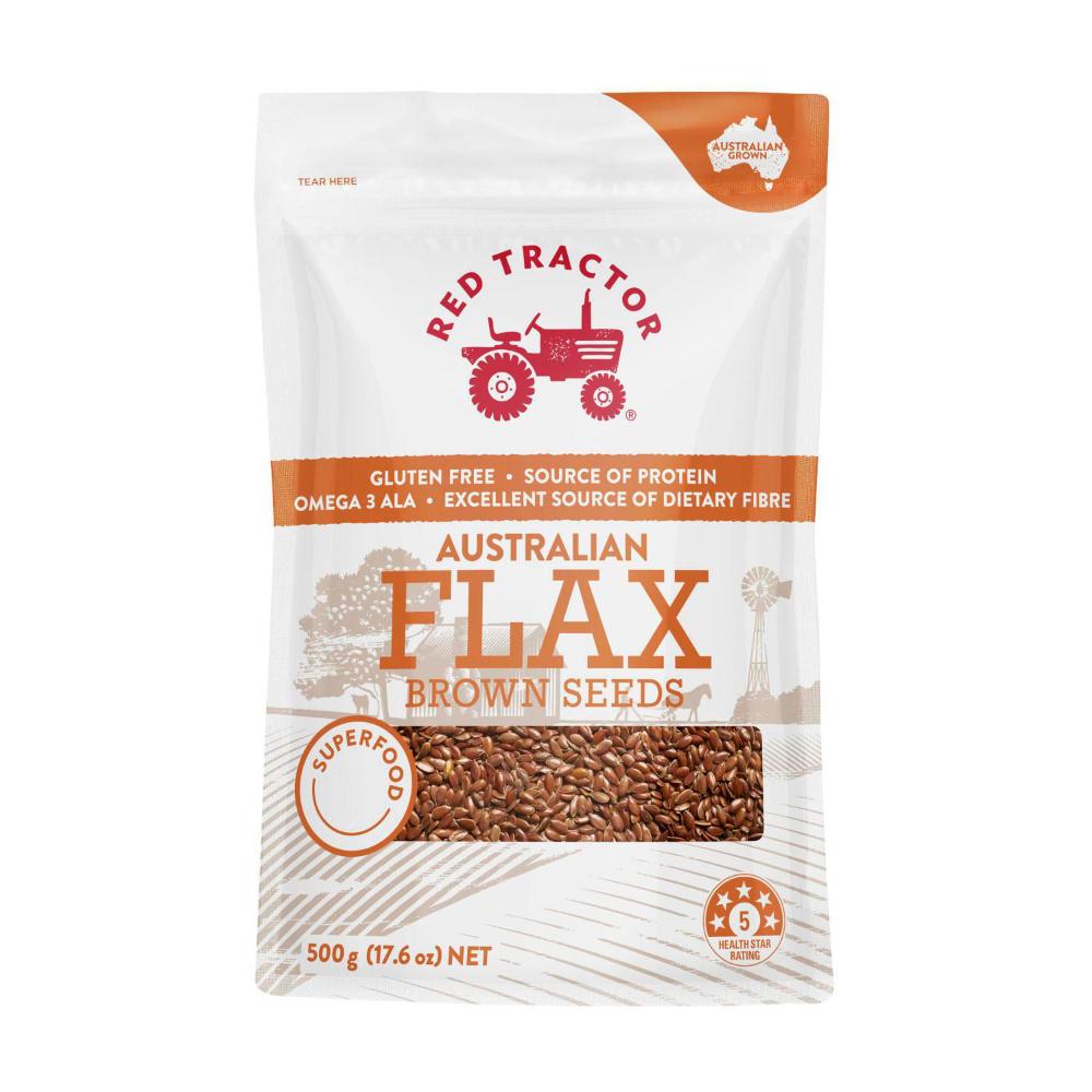 Buy Red Tractor Flax Brown Seeds 500g Coles