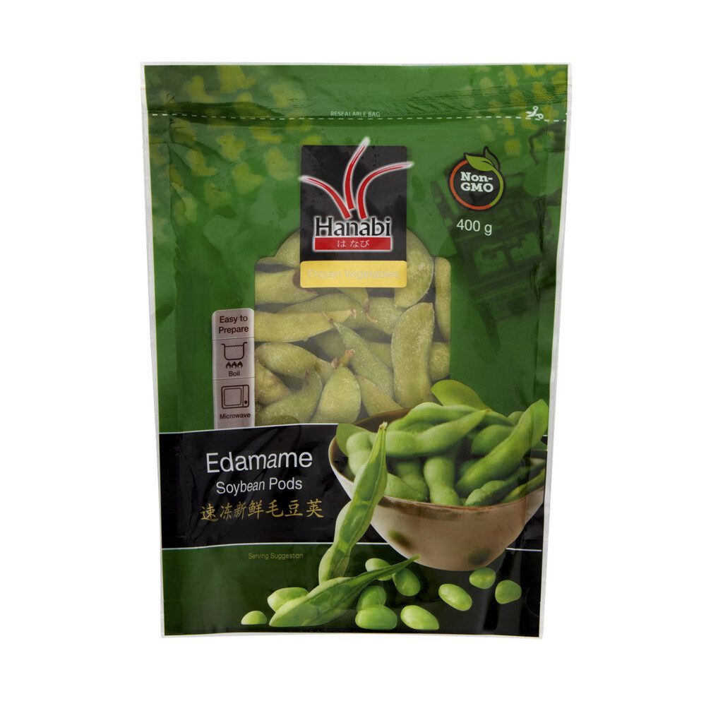 Buy Hanabi Frozen Edamame Soybean Pods 400g Coles