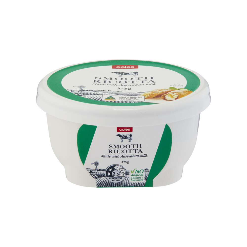 Buy Coles Smooth Ricotta 375g | Coles