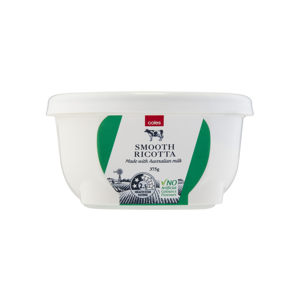 Buy Coles Smooth Ricotta 375g | Coles