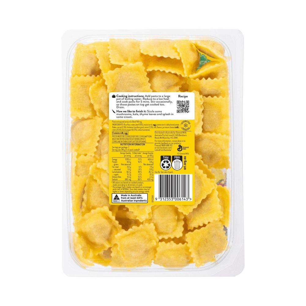 Buy Latina Fresh Gluten Free Beef Ravioli Pasta 280g Coles