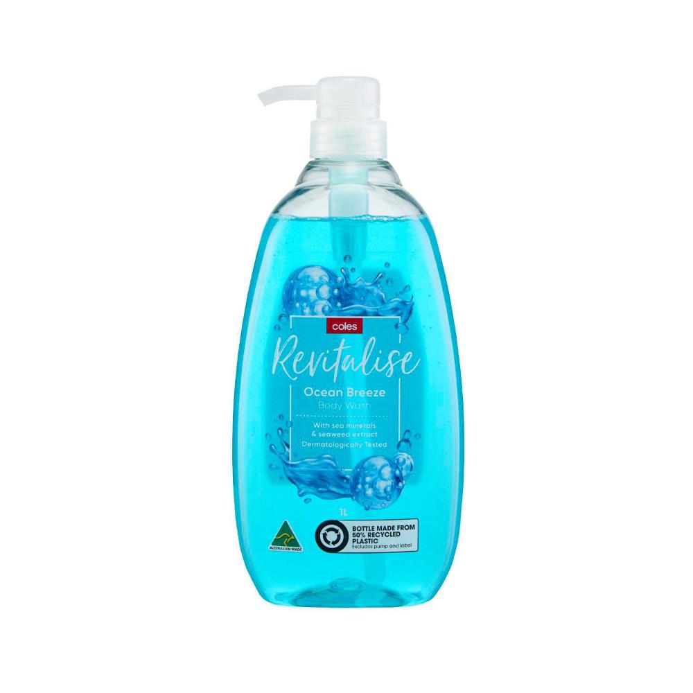 Coles Revitalising Ocean Breeze Body Wash | 1L