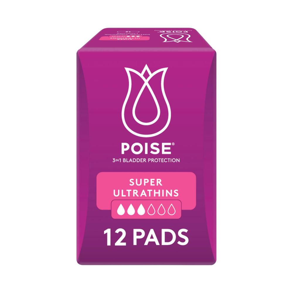 Buy Poise Ultrathin Pads For Bladder Leaks Super 12 pack Coles