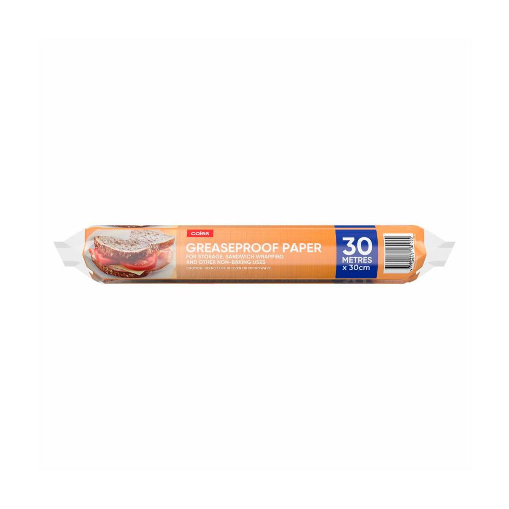Buy Coles Greaseproof Paper 30m 1 each Coles