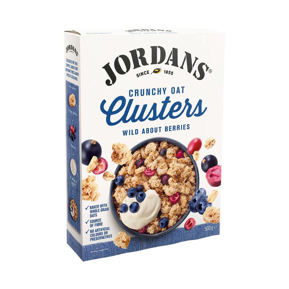 Buy Jordans Crispy Oat Clusters Wild About Berrie 500g Coles
