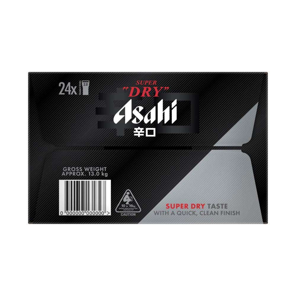 Buy Asahi Super Dry Cans 500ml 24 Pack | Coles