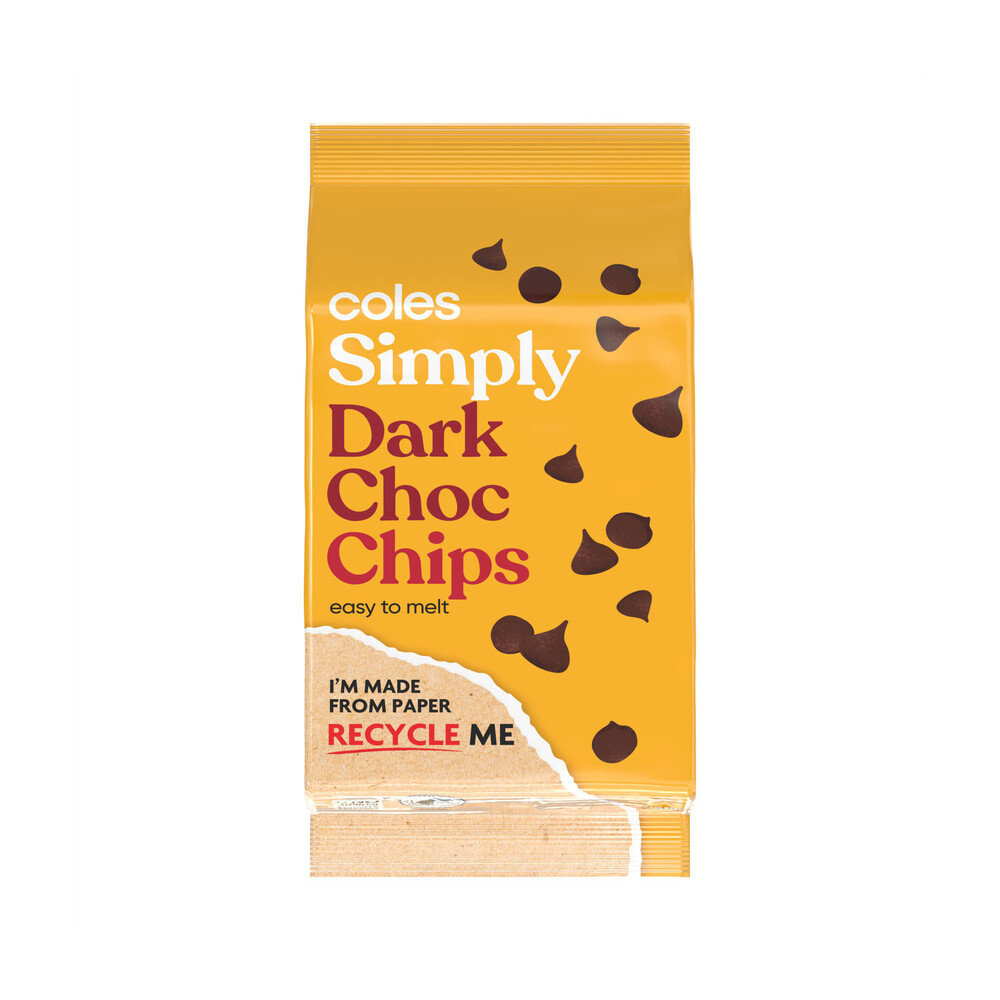 Buy Coles Dark Compound Choc Chips 250g Coles