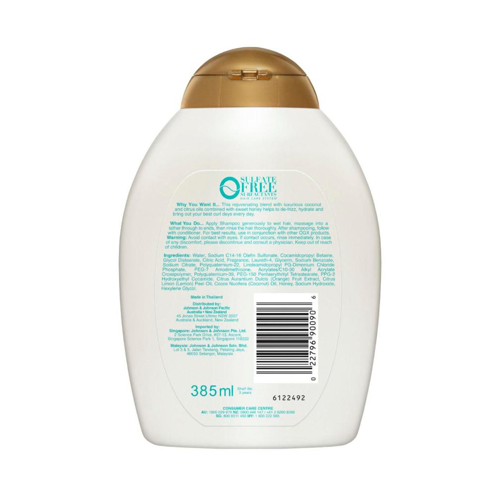 Buy Ogx Quenching Coconut Curls Shampoo For Curly Hair 385mL Coles