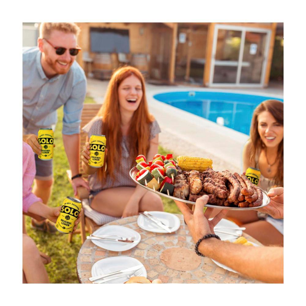 Buy Solo Thirst Crusher Original Lemon Soft Drink Cans Multipack