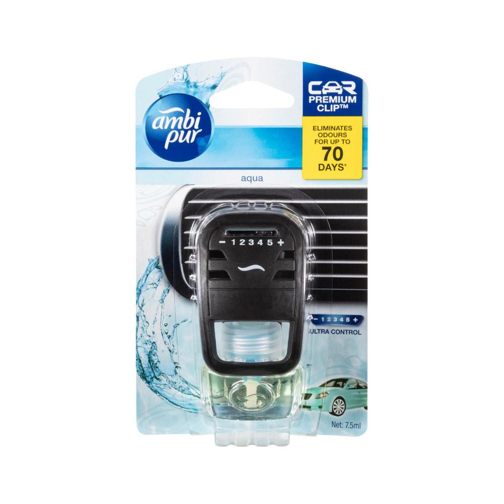Buy Ambi Pur Premium Clip Aqua Car Air Freshener 7.5mL Coles
