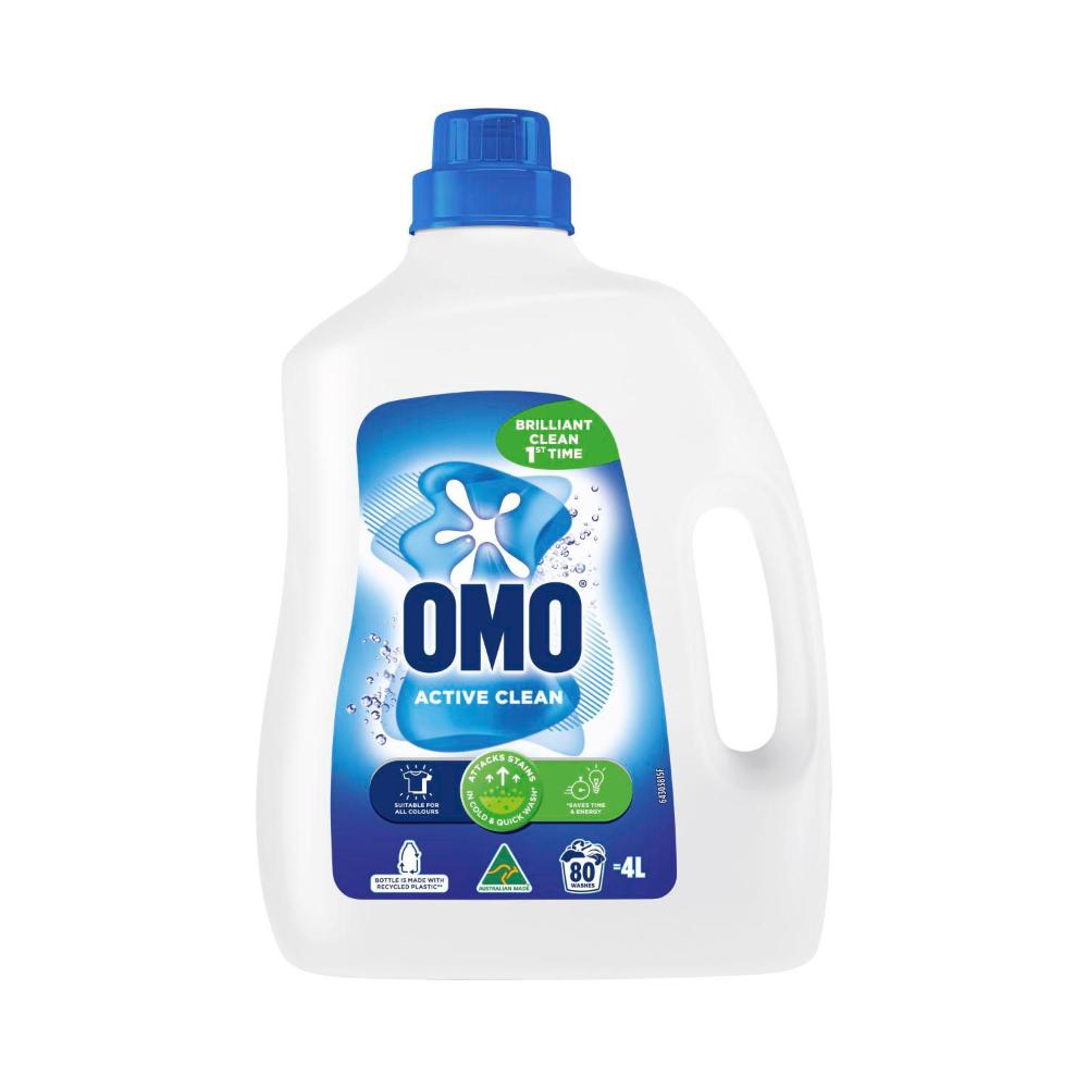Buy OMO Laundry Liquid Active Clean Front & Top 4L Coles