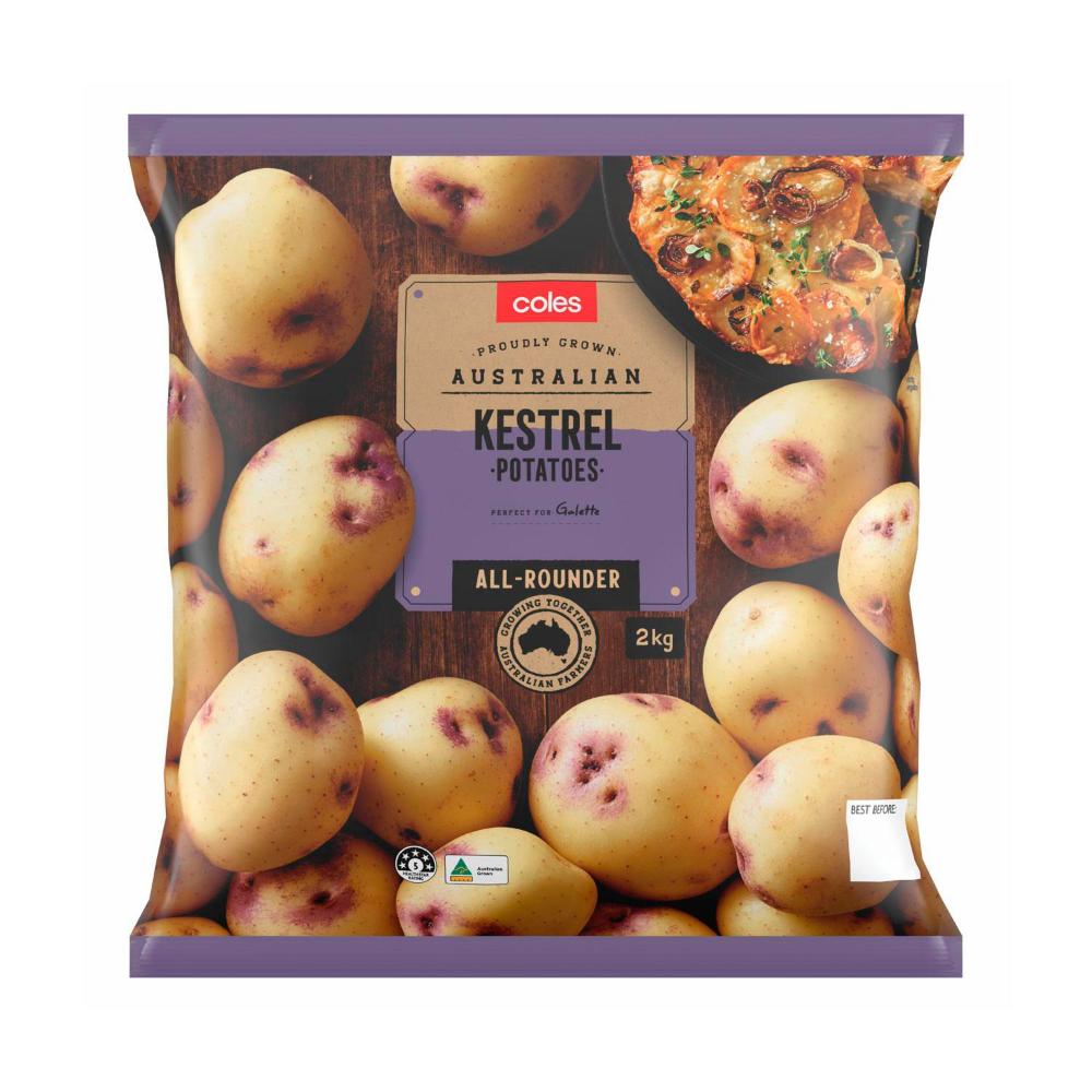 Buy Coles Kestrel Potatoes Prepacked 2kg Coles