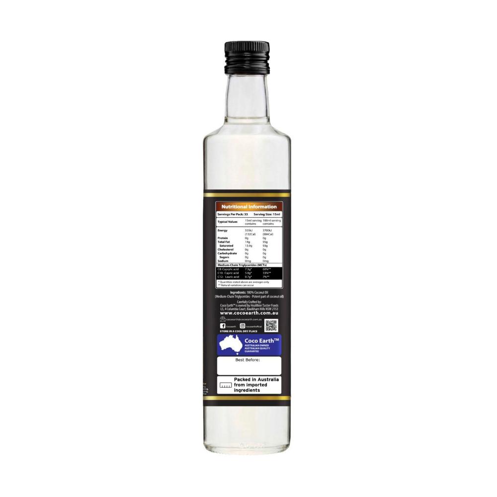 Coco Earth Premium Liquid Coconut Oil | 500mL
