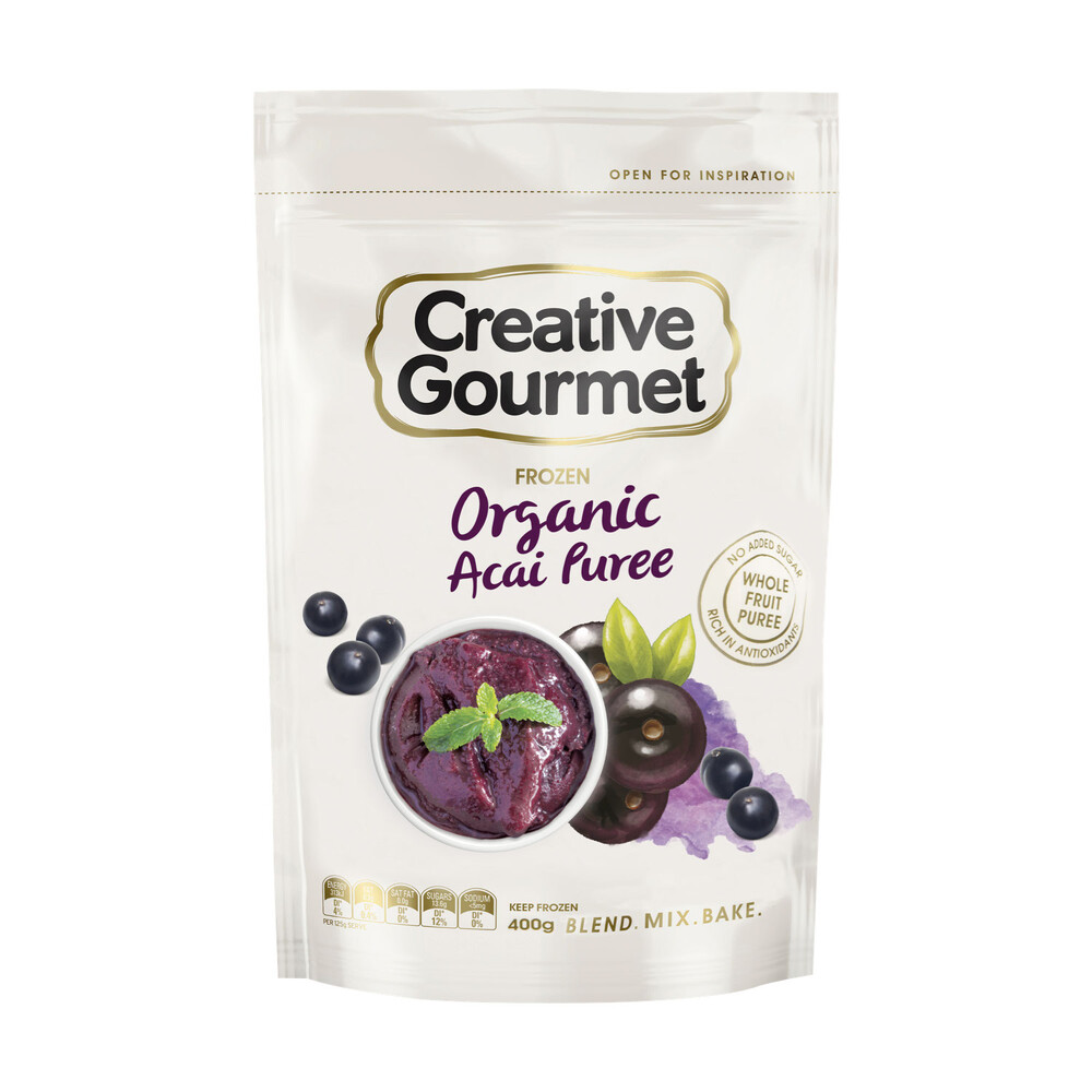 Buy Creative Gourmet Frozen Organic Acai Puree 400g Coles