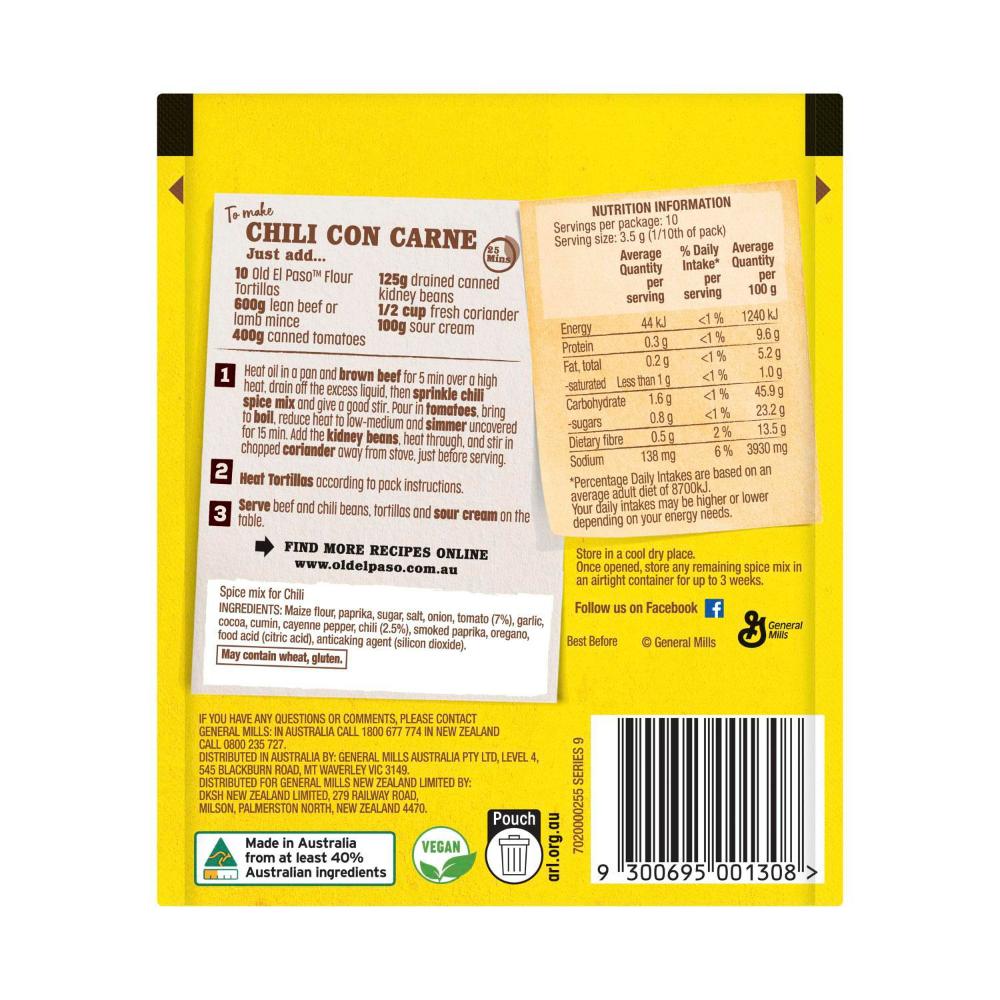 Buy Old El Paso Chilli Con Canre Spice Mix 35g Coles
