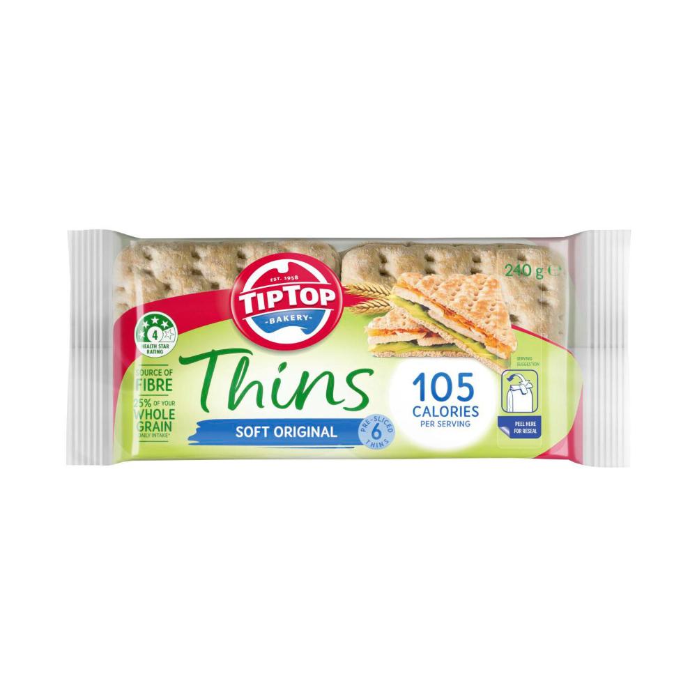 Buy Tip Top Thins Original 6 Pack 240g Coles